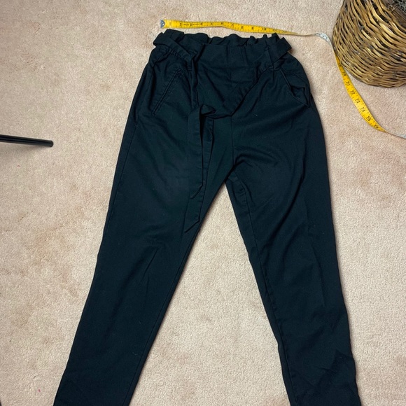 Zara Paperbag Waist Tie Pants - Picture 5 of 7